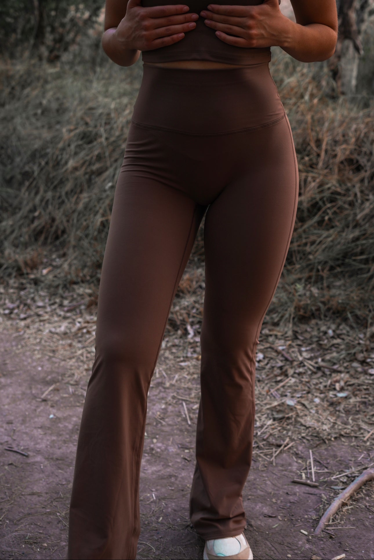 Brown Flare Legging